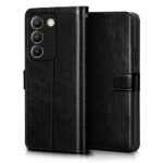 Shock Proof Flip Cover Back Case for Vivo Y200E 5G | Magnetic Wallet Leather Case with Stand - Image 4