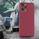 Back Cover for Mi Redmi 12 4G | Ultra Slim Soft Rubberised Case | Inner Velvet Fabric Lining | Matte Silicone Flexible Mobile Case | Camera Protection - Maroon Wine Red - Image 3