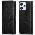 Shock Proof Flip Cover Back Case for Mi Redmi 12 5G | Magnetic Wallet Leather Case with Stand