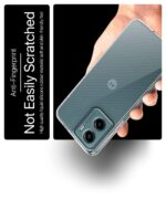 Transparent Back Cover Case for Compatible with Motorola Moto G05 | Raised Bumps for Full Device & Camera Protection Shockproof TPU Silicone Back Case Mobile Cover Transparent - Image 6