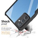 Shockproof Crystal Clear Samsung Galaxy M52 5G Back Cover Case | 360 Degree Protection | Transparent Mobile Back Cover Case for Samsung Galaxy M52 5G 2021 (Hybrid PC + TPU | Black Bumper) - Image 5