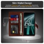 Shock Proof Flip Cover Back Case for Vivo T4 Lite 5G | Magnetic Wallet Leather Case with Stand - Image 4