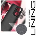 Back Cover for Vivo V29e 5G | Ultra Slim Soft Rubberised Case | Inner Velvet Fabric Lining | Matte Silicone Flexible Mobile Case | Camera Protection - Black - Image 3