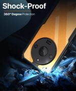 kelpuj Shock Proof Clear Protective Back Case for Realme Narzo 60 5G - AirEDGE Technology | 360 Degree Camera Protection | Transparent Hybrid Back Case Mobile Cover - Black - Image 4