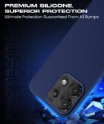 Slim Frameless Back Cover for Motorola Moto Edge 50 Pro | Ultra Thin Lightweight Design & Camera Protection | Soft Matte Silicone Flexible Mobile Case (Blue) - Image 5