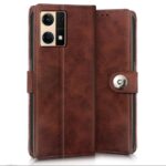 Shock Proof Flip Cover Back Case for Oppo F21 Pro 4G | Magnetic Wallet Leather Case with Stand - Image 2