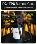 Shock Proof Back Case for Redmi Note 12 5G | Poco X5 5G - AirEDGE Technology | Camera Protection | Transparent Hybrid Mobile Back Case Cover - Earthy Black - Image 5