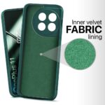 Ultra Slim Soft Rubberised Back Cover Case for 1+ OnePlus 11 5G | Inner Velvet Fabric Lining | Matte Silicone Flexible Camera Protection Back Cover ? Green - Image 2
