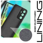 Back Cover for Samsung Galaxy M55 5G | M55s 5G | F55 5G | Ultra Slim Soft Rubberised Case | Inner Velvet Fabric Lining | Matte Silicone Flexible Mobile Case | Camera Protection - Black - Image 3