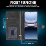 Shock Proof Flip Cover Back Case for Iqoo 13 5G | Magnetic Wallet Leather Case with Stand - Image 6