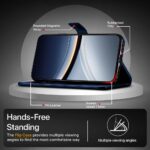 Shock Proof Flip Cover Back Case for Poco F7 5G | Magnetic Wallet Leather Case with Stand - Image 8