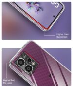 Transparent Back Cover Case Compatible with HMD Crest Max 5G Shockproof TPU Silicone Mobile Cover with Raised Bumps for Full Body & Camera Protection Clear/Transparent - Image 6