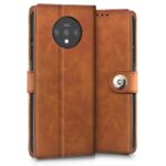 Shock Proof Flip Cover Back Case for Oneplus 7T | Magnetic Wallet Leather Case with Stand - Image 2