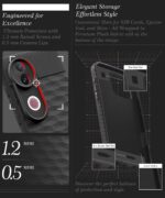 Back Cover for iQOO Z10R 5G | Vivo V50 5G | V50e 5G | V50 Elite Edition with Hexa Cube Design | Ultra Slim Soft Case | Inner Velvet Fabric | Silicone Flexible Mobile Case - Black - Image 6