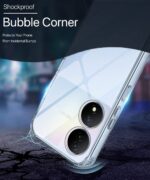 kelpuj Transparent Soft Silicone Back Case for Compatible with Vivo Y100 5G / T2 5G | Crystal Clear TPU Cover Shockproof & Flexible - Image 4