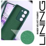 kelpuj Back Cover for Realme 14x 5G | Realme Narzo 80x | Realme P3x | Ultra Slim Soft Rubberised Case | Inner Velvet Fabric | Matte Silicone Flexible Mobile Case | Camera Protection - Green - Image 4