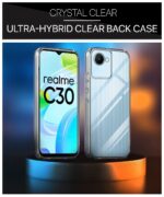 Ultra-Hybrid Crystal Clear Back Case Cover for Realme C30 | Realme Narzo 50I Prime | Hard Back | Slim Fit Shockproof Design | Camera Protection Bump | Back Cover Case (Pc,TPU|Transparent) - Image 3