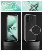 Crystal Clear Transparent Back Case Cover for iQOO Z9x 5G | Full Device & Camera Protection Shockproof TPU | Flexible Silicone Back Cover Case Transparent - Image 4