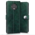 Shock Proof Flip Cover Back Case for 1+ Oneplus 7T | Magnetic Wallet Leather Case with Stand - Image 2