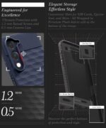 Back Cover for Vivo T4 lite 5G | iQOO Z10 lite 5G | Y04 4G | Y19 5G | Y19e with Hexa Cube Design | Ultra Slim Soft Case | Inner Velvet Fabric | Matte Silicone Flexible Mobile Case - Blue - Image 4