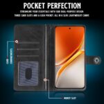 Shock Proof Flip Cover Back Case for Iqoo Neo 10 5G | Magnetic Wallet Leather Case with Stand - Image 3