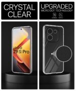 Transparent Back Cover Case for iQOO Z9s Pro 5G | Vivo T3 Pro 5G | Raised Bumps for Full Device & Camera Protection Shockproof TPU Silicone Back Case Mobile Cover Transparent - Image 6