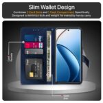 Shock Proof Flip Cover Back Case for Realme 12 Pro 5G Plus | Magnetic Wallet Leather Case with Stand - Image 4