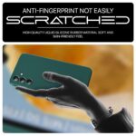 Back Cover for Samsung Galaxy M15 5G Prime Edition | M15 | F15 5G | Ultra Slim Soft Rubberised Case | Inner Velvet Fabric | Matte Silicone Flexible Mobile Case | Camera Protection - Green - Image 8