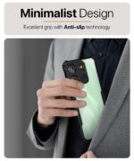 Shock Proof Clear Protective Back Case for Itel A60 - AirEDGE Technology | 360 Degree Camera Protection | Transparent Hybrid Back Case Mobile Cover - Black - Image 5