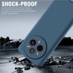 Back Cover for Realme 14 Pro 5G | Ultra Slim Soft Rubberised Case | Inner Velvet Fabric Lining | Matte Silicone Flexible Mobile Case | Camera Protection - Blue - Image 3