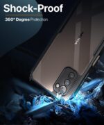 Shock Proof Clear Back Case Mobile Cover for Nokia G21 (Hard | Hybrid PC + TPU | Full Armour Device & Camera Protection | Black) - Image 3