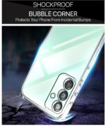 Ultra-Hybrid Clear Back Case Cover Designed for Samsung Galaxy M15 5G | Galaxy F15 5G | Sleek Hard Back | Cushion Edge Technology Shockproof Drop & Camera Protection Bump Transparent - Image 4