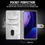 Shock Proof Flip Cover Back Case for Motorola Moto Edge 40 5G | Magnetic Wallet Leather Case with Stand - Image 4