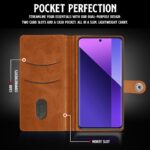 Shock Proof Flip Cover Back Case for Xiaomi Mi Redmi Note 13 Pro Plus 5G | Magnetic Wallet Leather Case with Stand - Image 6