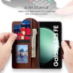 Shock Proof Flip Cover Back Case for Samsung Galaxy S23 Fe 5G | Magnetic Wallet Leather Case with Stand - Image 6
