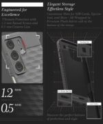 Back Cover for Realme C75 5G | C73 5G | Realme Narzo 80 Lite 5G with Hexa Cube Design | Ultra Slim Soft Rubberised Case | Inner Velvet Fabric | Matte Silicone Flexible Mobile Case - Grey - Image 6