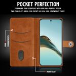 Shock Proof Flip Cover Back Case for Realme 13 Pro 5G | Magnetic Wallet Leather Case with Stand - Image 6