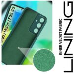 Back Cover for Samsung Galaxy M55 5G | M55s 5G | F55 5G | Ultra Slim Soft Rubberised Case | Inner Velvet Fabric Lining | Matte Silicone Flexible Mobile Case | Camera Protection - Green - Image 4