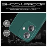 Back Cover for Oppo A3x 5G | A3x 4G | A3 5G | Ultra Slim Soft Rubberised Case | Inner Velvet Fabric Lining | Matte Silicone Flexible Mobile Case | Camera Protection - Green - Image 6