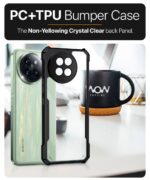 Shock Proof Clear Protective Back Case for Xiaomi 14 Civi 5G AirEDGE Technology | 360 Degree Camera Protection | Transparent Hybrid Back Case Mobile Cover Black - Image 6