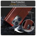 Shock Proof Flip Cover Back Case for Oppo Reno 13 Pro 5G | Magnetic Wallet Leather Case with Stand - Image 8