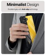 Shock Proof Clear Protective Back Case for Poco X7 Pro 5G - AirEDGE Technology | 360 Degree Camera Protection | Transparent Hybrid Back Case Mobile Cover - Black - Image 5