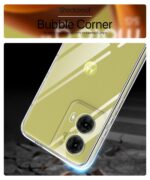 Crystal Clear Transparent Back Cover Case Compatible with Motorola Moto G85 5G Shockproof Flexible TPU Silicone Case with Full Body & Camera Protection Transparent - Image 4
