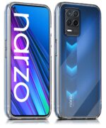 kelpuj Ultra-Hybrid Clear Back Case Cover Designed for Realme Narzo 30 5G | 9 5G | 8 5G | 8s 5G | Sleek Hard Back | Cushion Edge Technology Shockproof Drop & Camera Protection Bump Transparent - Image 2