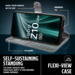 Shock Proof Flip Cover Back Case for Vivo T4 Lite 5G | Magnetic Wallet Leather Case with Stand - Image 8