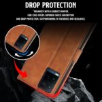 Shock Proof Flip Cover Back Case for Vivo Y21 | Magnetic Wallet Leather Case with Stand - Image 4