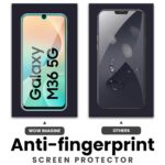 Clear Tempered Glass Screen Protector for Samsung Galaxy M36 5G | Galaxy F36 5G ScratchProof | Case Friendly | Full Screen Coverage (Except Edges) | with Easy Installation Kit  Pack of 2 - Image 4