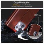 Shock Proof Flip Cover Back Case for Oppo K13 5G | Magnetic Wallet Leather Case with Stand - Image 6