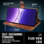 Shock Proof Flip Cover Back Case for Oppo F29 5G | Magnetic Wallet Leather Case with Stand - Image 5