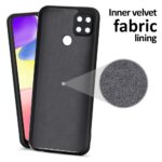 Protective Sleek Back Case Cover for Redmi 9 | Redmi 9 Activ | Poco C31 (Flexible | Silicone | Shock Proof, Anti Slip, Soft Rubberised | Pitch Black) - Image 2